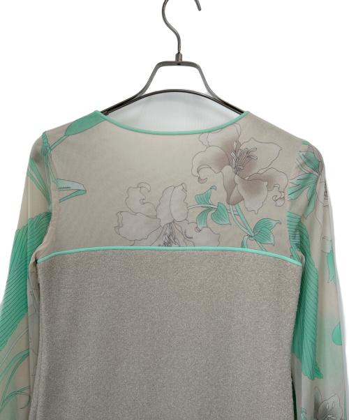 LEONARD FASHION（レオナールファッション）LEONARD FASHION (レオナールファッション) 長袖ワンピース ベージュ サイズ:38の古着・服飾アイテム