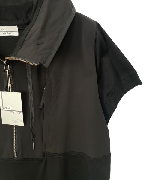 LASUD MILITARY（ラシュッドミリタリー）LASUD MILITARY (ラシュッドミリタリー) 半袖ワンピース ブラック サイズ:F 未使用品の古着・服飾アイテム