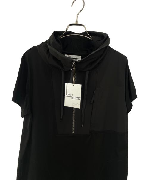 LASUD MILITARY（ラシュッドミリタリー）LASUD MILITARY (ラシュッドミリタリー) 半袖ワンピース ブラック サイズ:F 未使用品の古着・服飾アイテム