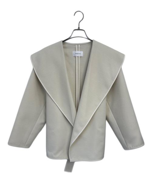 FRAY ID（フレイ アイディー）FRAY ID (フレイ アイディー) ショートリバーコート アイボリー サイズ:Fの古着・服飾アイテム