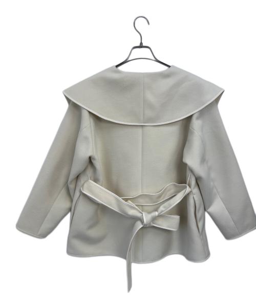 FRAY ID（フレイ アイディー）FRAY ID (フレイ アイディー) ショートリバーコート アイボリー サイズ:Fの古着・服飾アイテム