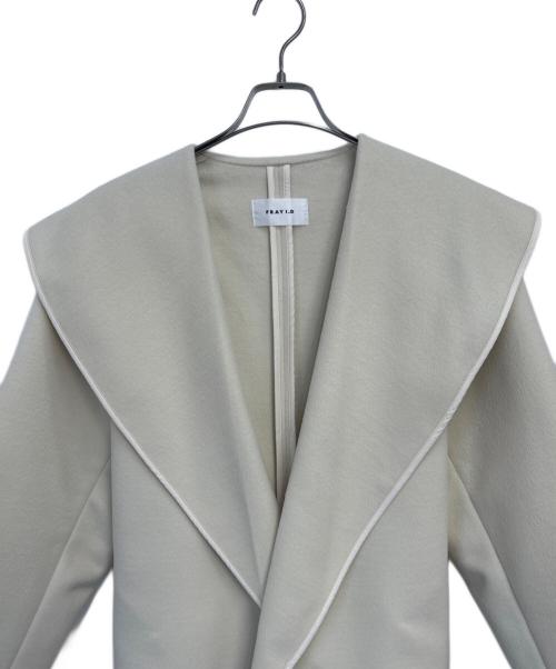 FRAY ID（フレイ アイディー）FRAY ID (フレイ アイディー) ショートリバーコート アイボリー サイズ:Fの古着・服飾アイテム