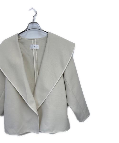 FRAY ID（フレイ アイディー）FRAY ID (フレイ アイディー) ショートリバーコート アイボリー サイズ:Fの古着・服飾アイテム