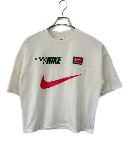 NIKE（ナイキ）NIKE (ナイキ) 半袖カットソー ホワイト×ピンク サイズ:Mの古着・服飾アイテム
