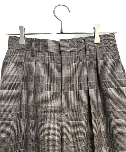 Mila Owen（ミラオーウェン）Mila Owen (ミラオーウェン) チェックパンツ ブラウン 未使用品の古着・服飾アイテム