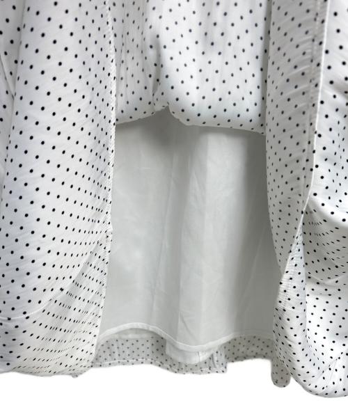 CELFORD（セルフォード）CELFORD (セルフォード) 半袖ワンピース ホワイト×ブラック サイズ:36の古着・服飾アイテム