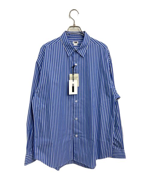H BEAUTY&YOUTH（エイチ ビューティー&ユース）H BEAUTY&YOUTH (エイチ ビューティー&ユース) 長袖シャツ ブルー×ホワイト サイズ:M 未使用品の古着・服飾アイテム