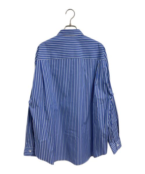 H BEAUTY&YOUTH（エイチ ビューティー&ユース）H BEAUTY&YOUTH (エイチ ビューティー&ユース) 長袖シャツ ブルー×ホワイト サイズ:M 未使用品の古着・服飾アイテム