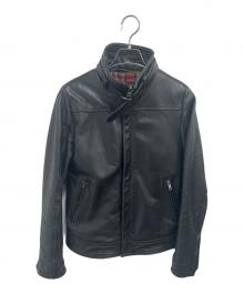 Liugoo Leathers（リューグーレザーズ）の古着「カウレザージャケット」｜ブラック