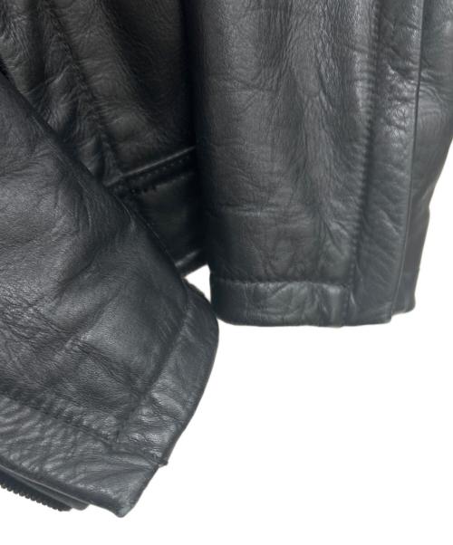 Liugoo Leathers（リューグーレザーズ）Liugoo Leathers (リューグーレザーズ) カウレザージャケット ブラック サイズ:1の古着・服飾アイテム