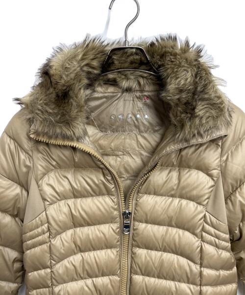 RLX RALPH LAUREN（アールエルエックスラルフローレン）RLX RALPH LAUREN (アールエルエックスラルフローレン) ファー付ダウンジャケット ベージュ サイズ:155/80Aの古着・服飾アイテム