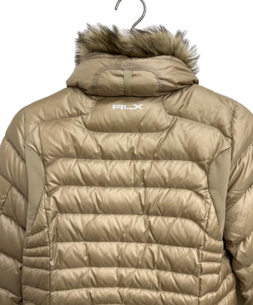RLX RALPH LAUREN（アールエルエックスラルフローレン）RLX RALPH LAUREN (アールエルエックスラルフローレン) ファー付ダウンジャケット ベージュ サイズ:155/80Aの古着・服飾アイテム