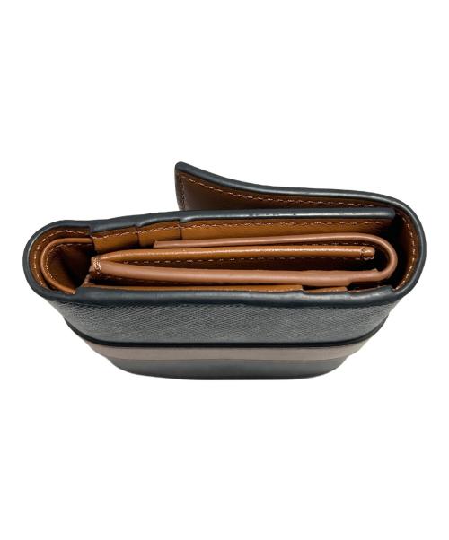 CELINE（セリーヌ）CELINE (セリーヌ) 3つ折り財布 ブラック×ブラウンの古着・服飾アイテム