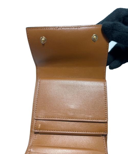 CELINE（セリーヌ）CELINE (セリーヌ) 3つ折り財布 ブラック×ブラウンの古着・服飾アイテム