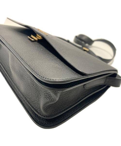 FURLA（フルラ）FURLA (フルラ) フラップショルダーバッグ ブラックの古着・服飾アイテム