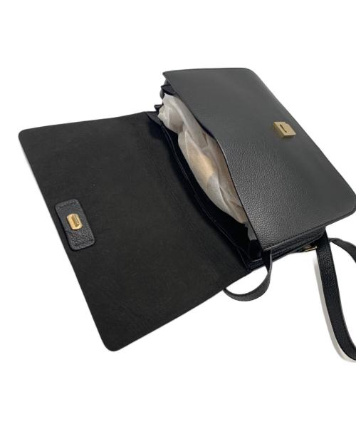 FURLA（フルラ）FURLA (フルラ) フラップショルダーバッグ ブラックの古着・服飾アイテム