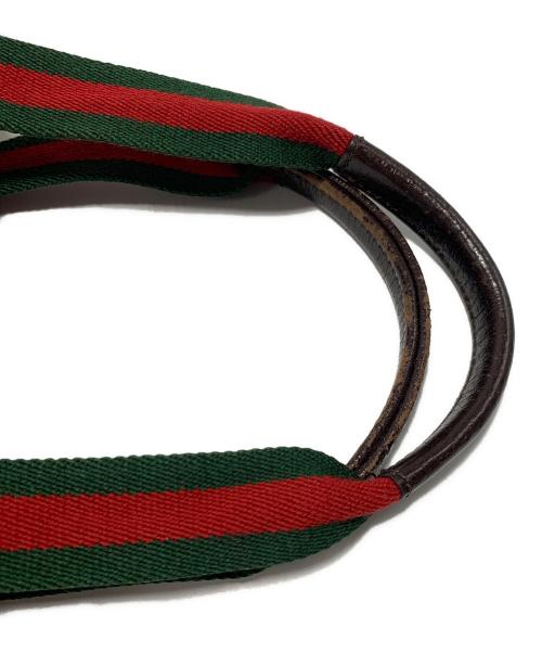 GUCCI（グッチ）GUCCI (グッチ) ハンドバッグ ベージュ×グリーンの古着・服飾アイテム