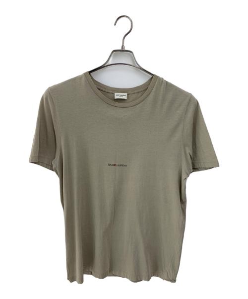 Saint Laurent Paris（サンローランパリ）Saint Laurent Paris (サンローランパリ) 半袖カットソー ベージュ サイズ:SIZE XSの古着・服飾アイテム