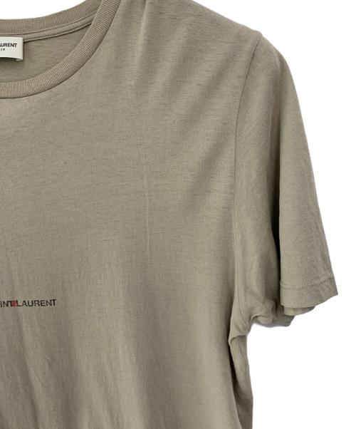 Saint Laurent Paris（サンローランパリ）Saint Laurent Paris (サンローランパリ) 半袖カットソー ベージュ サイズ:SIZE XSの古着・服飾アイテム