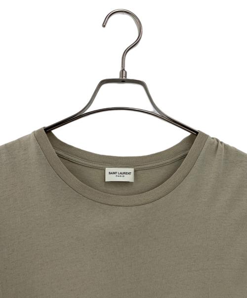 Saint Laurent Paris（サンローランパリ）Saint Laurent Paris (サンローランパリ) 半袖カットソー ベージュ サイズ:SIZE XSの古着・服飾アイテム