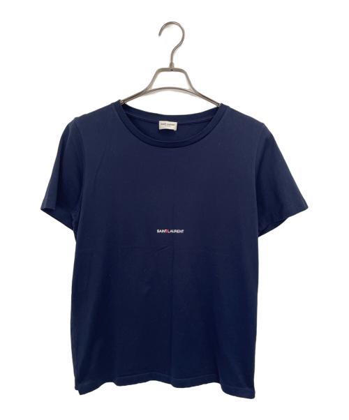 Saint Laurent Paris（サンローランパリ）Saint Laurent Paris (サンローランパリ) 半袖カットソー ネイビー サイズ:Sの古着・服飾アイテム