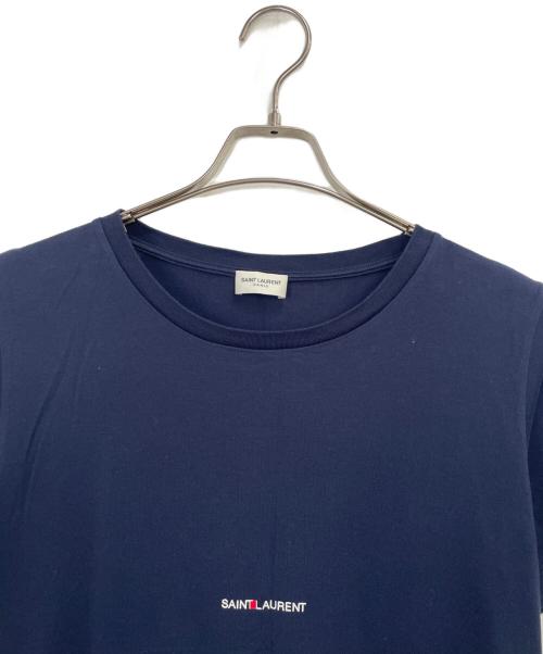 Saint Laurent Paris（サンローランパリ）Saint Laurent Paris (サンローランパリ) 半袖カットソー ネイビー サイズ:Sの古着・服飾アイテム