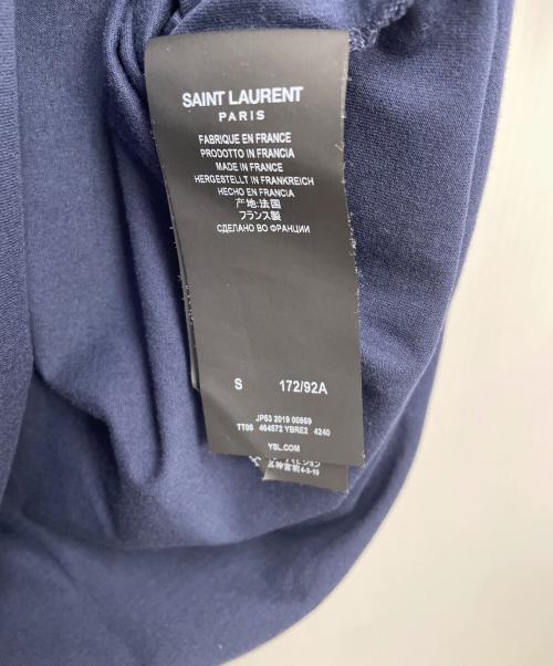 Saint Laurent Paris（サンローランパリ）Saint Laurent Paris (サンローランパリ) 半袖カットソー ネイビー サイズ:Sの古着・服飾アイテム