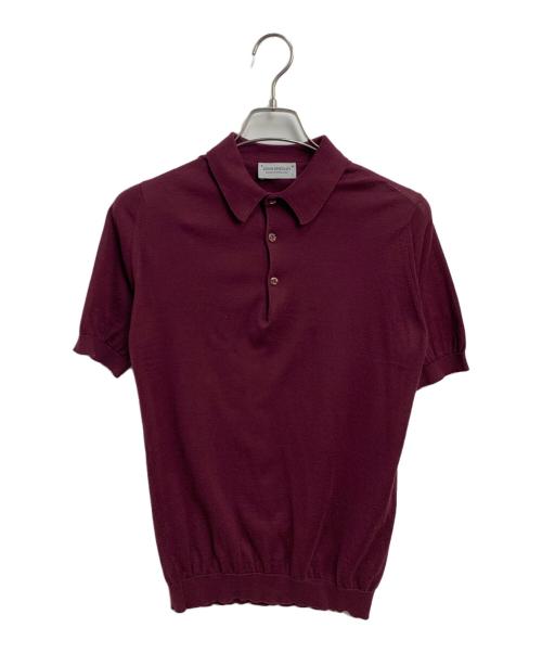 JOHN SMEDLEY（ジョンスメドレー）JOHN SMEDLEY (ジョンスメドレー) 薄手ニット ボルドー サイズ:SIZE Sの古着・服飾アイテム