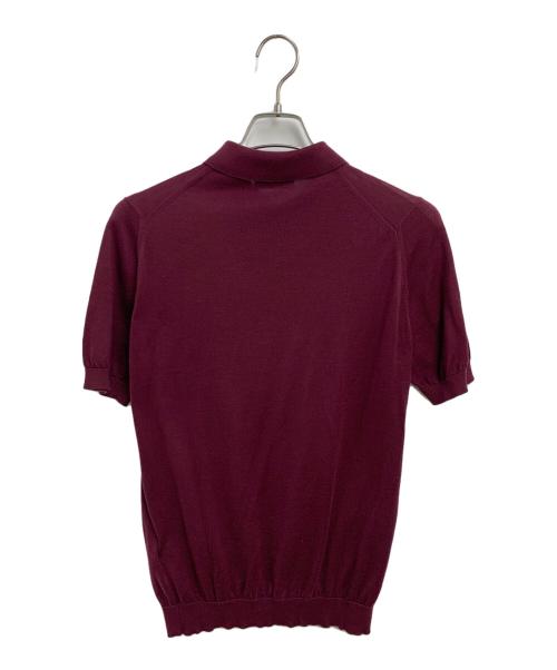 JOHN SMEDLEY（ジョンスメドレー）JOHN SMEDLEY (ジョンスメドレー) 薄手ニット ボルドー サイズ:SIZE Sの古着・服飾アイテム