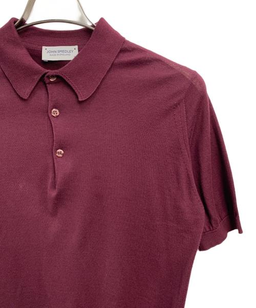 JOHN SMEDLEY（ジョンスメドレー）JOHN SMEDLEY (ジョンスメドレー) 薄手ニット ボルドー サイズ:SIZE Sの古着・服飾アイテム