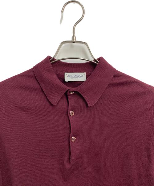 JOHN SMEDLEY（ジョンスメドレー）JOHN SMEDLEY (ジョンスメドレー) 薄手ニット ボルドー サイズ:SIZE Sの古着・服飾アイテム