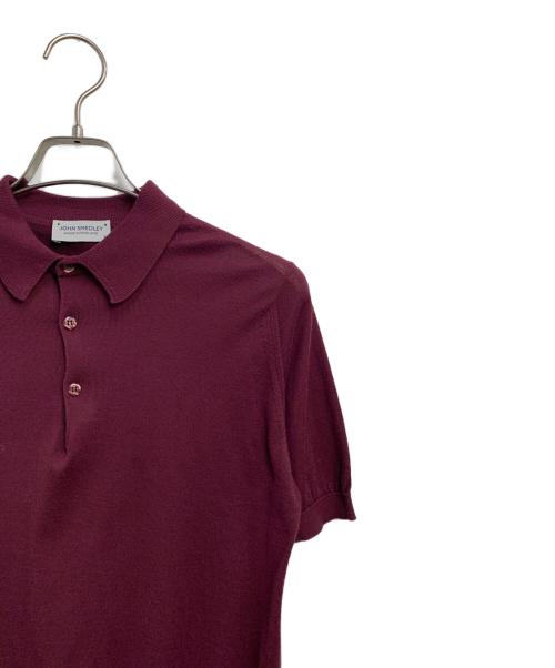 JOHN SMEDLEY（ジョンスメドレー）JOHN SMEDLEY (ジョンスメドレー) 薄手ニット ボルドー サイズ:SIZE Sの古着・服飾アイテム