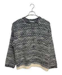 WILLY CHAVARRIA（ウィリーチャバリア）の古着「厚手ニット」｜ブラック×ホワイト