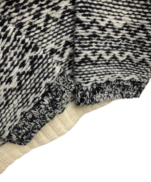 WILLY CHAVARRIA（ウィリーチャバリア）WILLY CHAVARRIA (ウィリーチャバリア) 厚手ニット ブラック×ホワイト サイズ:Fの古着・服飾アイテム