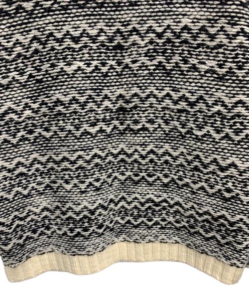 WILLY CHAVARRIA（ウィリーチャバリア）WILLY CHAVARRIA (ウィリーチャバリア) 厚手ニット ブラック×ホワイト サイズ:Fの古着・服飾アイテム