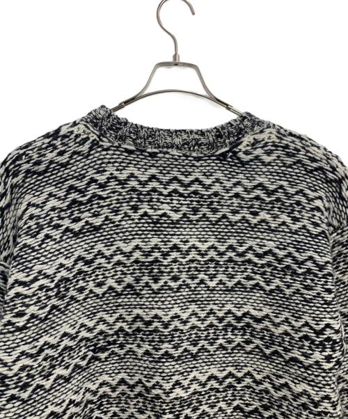 WILLY CHAVARRIA（ウィリーチャバリア）WILLY CHAVARRIA (ウィリーチャバリア) 厚手ニット ブラック×ホワイト サイズ:Fの古着・服飾アイテム