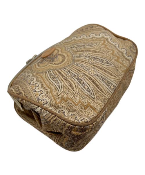 ETRO（エトロ）ETRO (エトロ) がま口ポーチ ベージュの古着・服飾アイテム