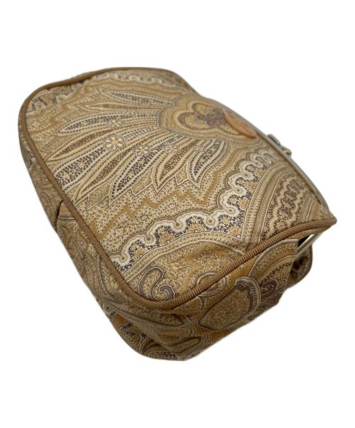 ETRO（エトロ）ETRO (エトロ) がま口ポーチ ベージュの古着・服飾アイテム
