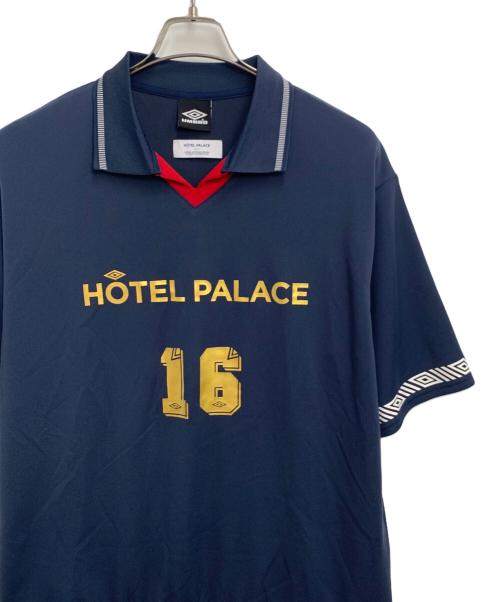 UMBRO（アンブロ）UMBRO (アンブロ) hotel palace (ホテルプレイス) ゲームシャツ ネイビー サイズ:Lの古着・服飾アイテム