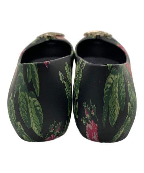 Vivienne Westwood（ヴィヴィアンウエストウッド）Vivienne Westwood (ヴィヴィアンウエストウッド) melissa (メリッサ) ラバーパンプス ブラック×グリーン サイズ:24の古着・服飾アイテム