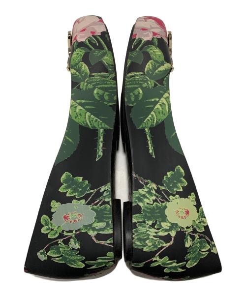 Vivienne Westwood（ヴィヴィアンウエストウッド）Vivienne Westwood (ヴィヴィアンウエストウッド) melissa (メリッサ) ラバーパンプス ブラック×グリーン サイズ:24の古着・服飾アイテム