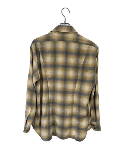 PENDLETON（ペンドルトン）PENDLETON (ペンドルトン) 長袖シャツ イエロー×グレー サイズ:Lの古着・服飾アイテム