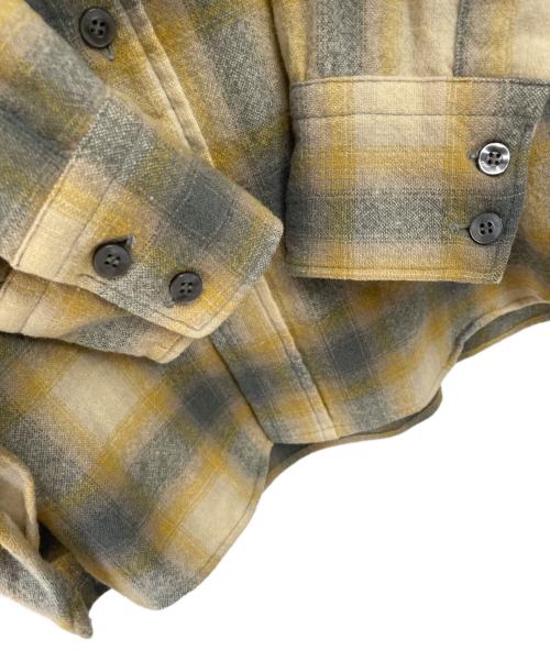 PENDLETON（ペンドルトン）PENDLETON (ペンドルトン) 長袖シャツ イエロー×グレー サイズ:Lの古着・服飾アイテム