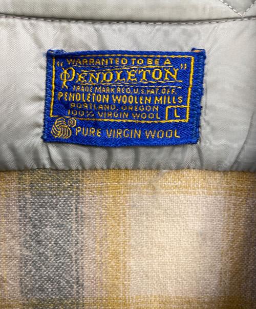 PENDLETON（ペンドルトン）PENDLETON (ペンドルトン) 長袖シャツ イエロー×グレー サイズ:Lの古着・服飾アイテム
