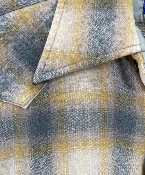 PENDLETON（ペンドルトン）PENDLETON (ペンドルトン) 長袖シャツ イエロー×グレー サイズ:Lの古着・服飾アイテム