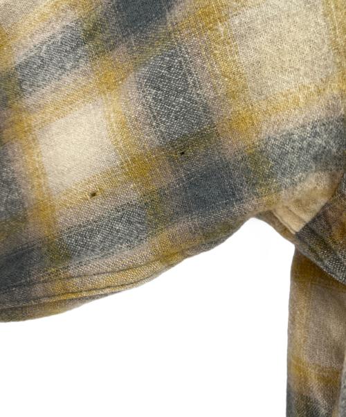 PENDLETON（ペンドルトン）PENDLETON (ペンドルトン) 長袖シャツ イエロー×グレー サイズ:Lの古着・服飾アイテム