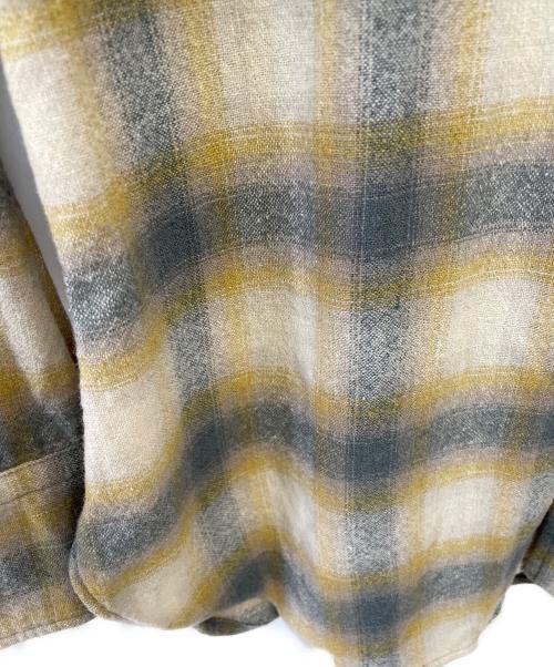 PENDLETON（ペンドルトン）PENDLETON (ペンドルトン) 長袖シャツ イエロー×グレー サイズ:Lの古着・服飾アイテム