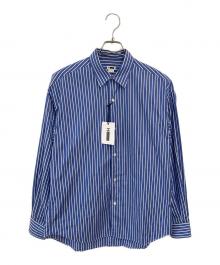 H BEAUTY&YOUTH（エイチ ビューティー&ユース）の古着「長袖シャツ」｜ブルー×ホワイト