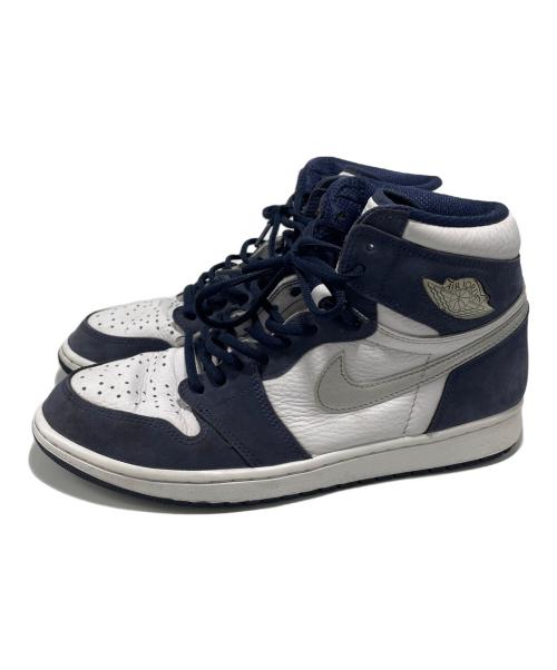 NIKE（ナイキ）NIKE (ナイキ) ハイカットスニーカー ホワイト×ネイビー サイズ:28の古着・服飾アイテム