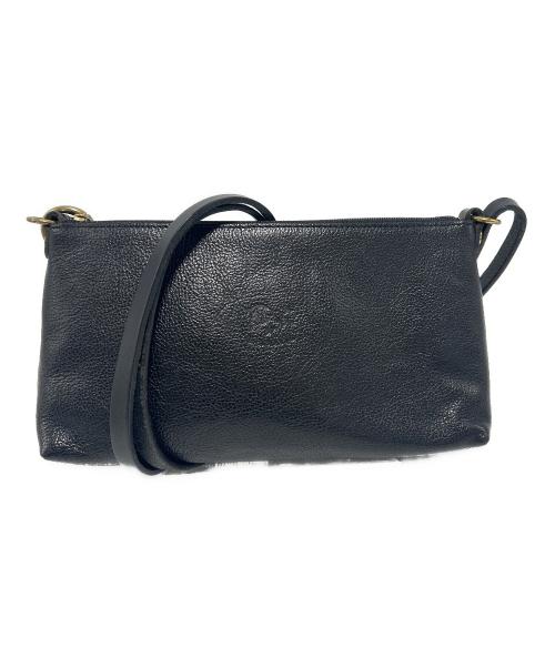 IL BISONTE（イル ビゾンテ）IL BISONTE (イル ビゾンテ) 三日月ショルダーバッグ ブラックの古着・服飾アイテム